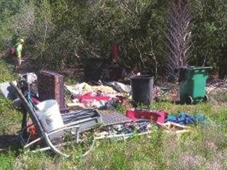 Outdoor Trash on property