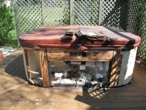 Old and Broken Hot Tub